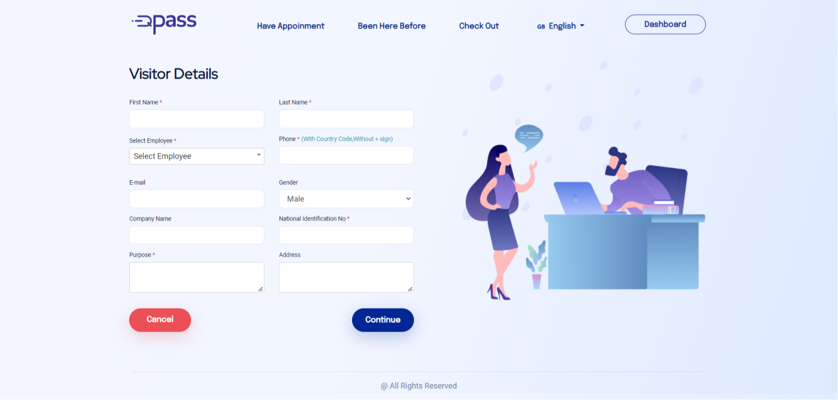 Check-in First step