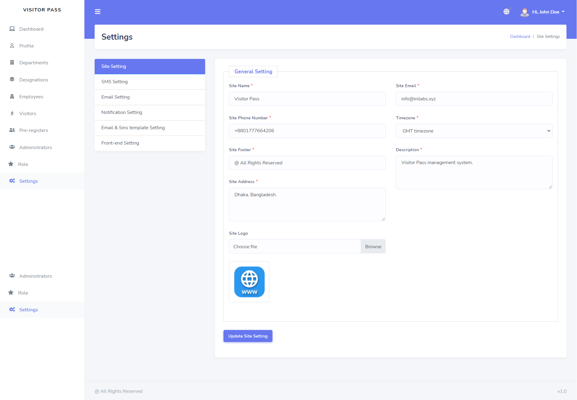 Check-in Dashboard